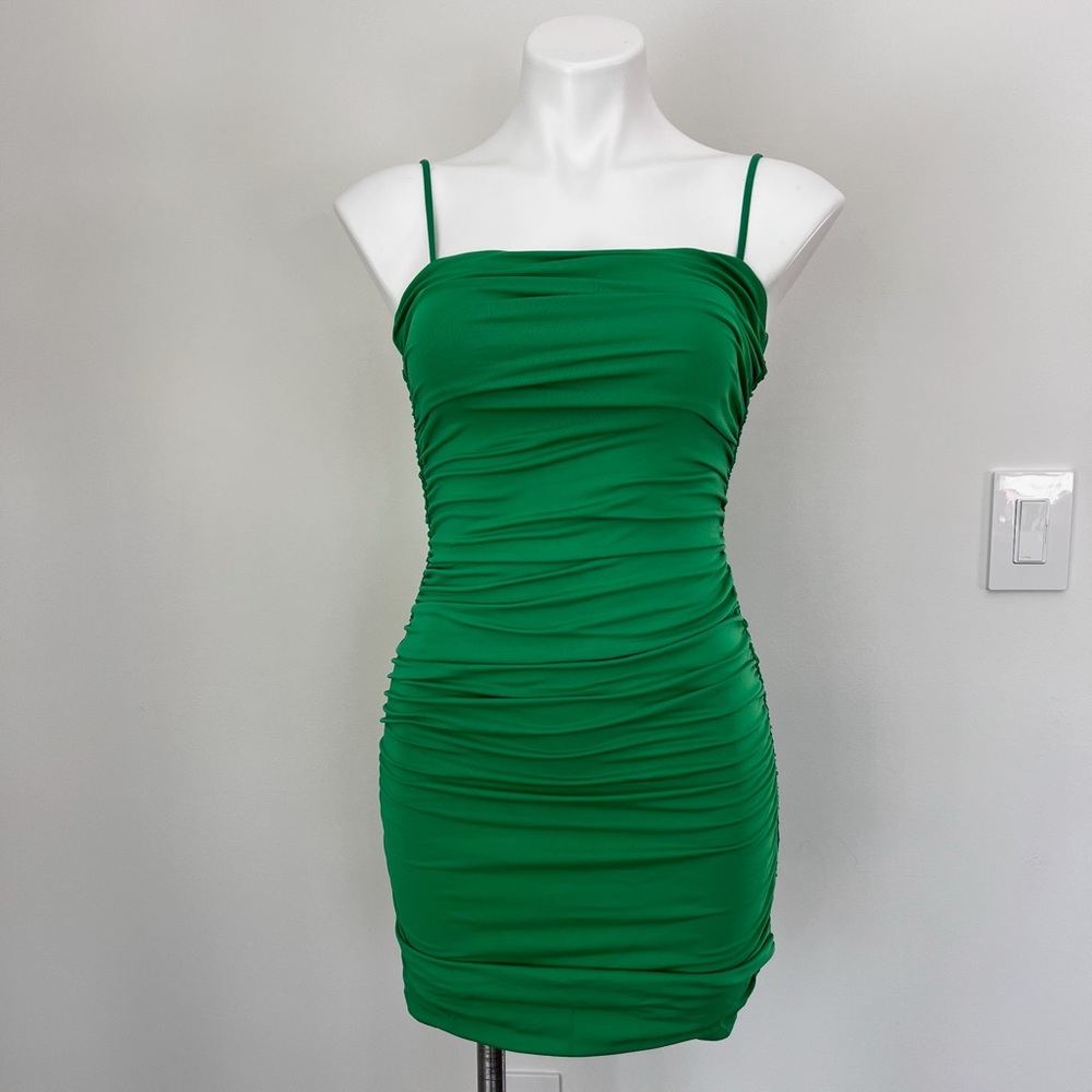 Aritzia Babaton Green Mini Dress